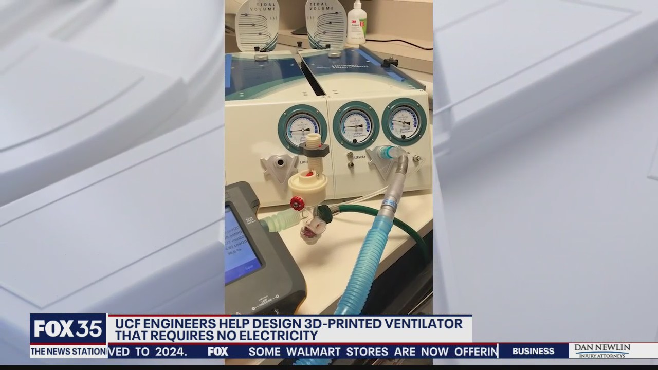 UCF engineers design ventilator