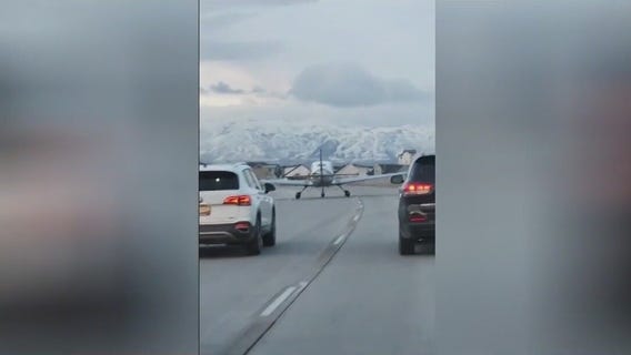 Plane from Phoenix lands on busy Utah highway