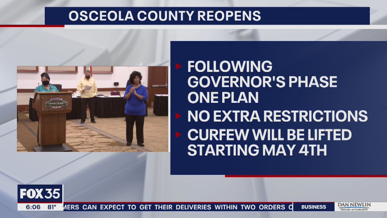 Osceola County prepares for reopening on May 4