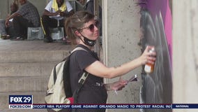 Artists give new life to a Trenton landmark