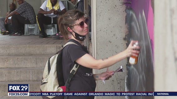 Artists give new life to a Trenton landmark