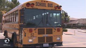 Oakley school bus has close call with train