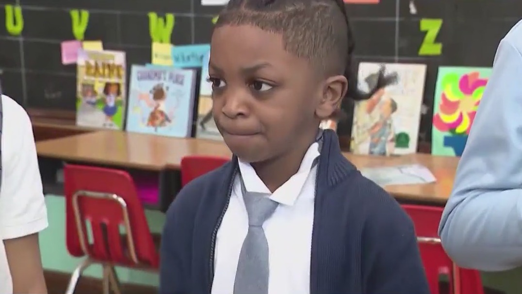 Dress For Success: Elementary school students wear ties every Tuesday