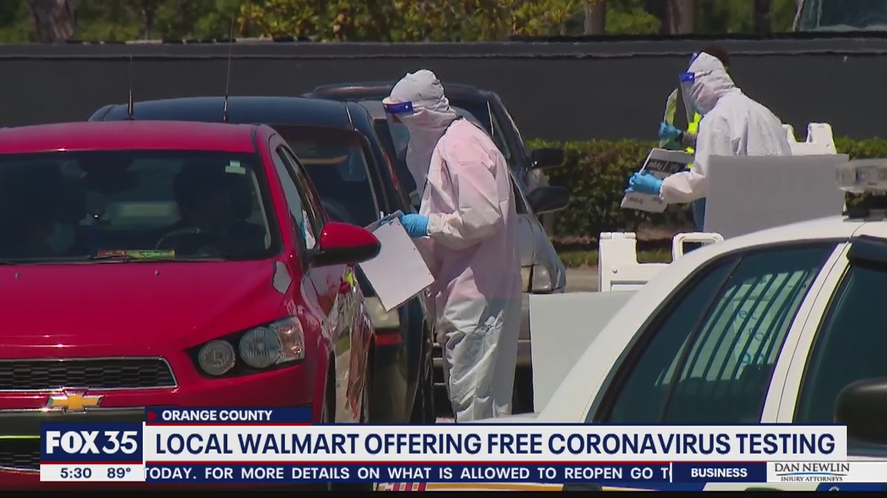 Orange County Walmart offering free coronavirus testing