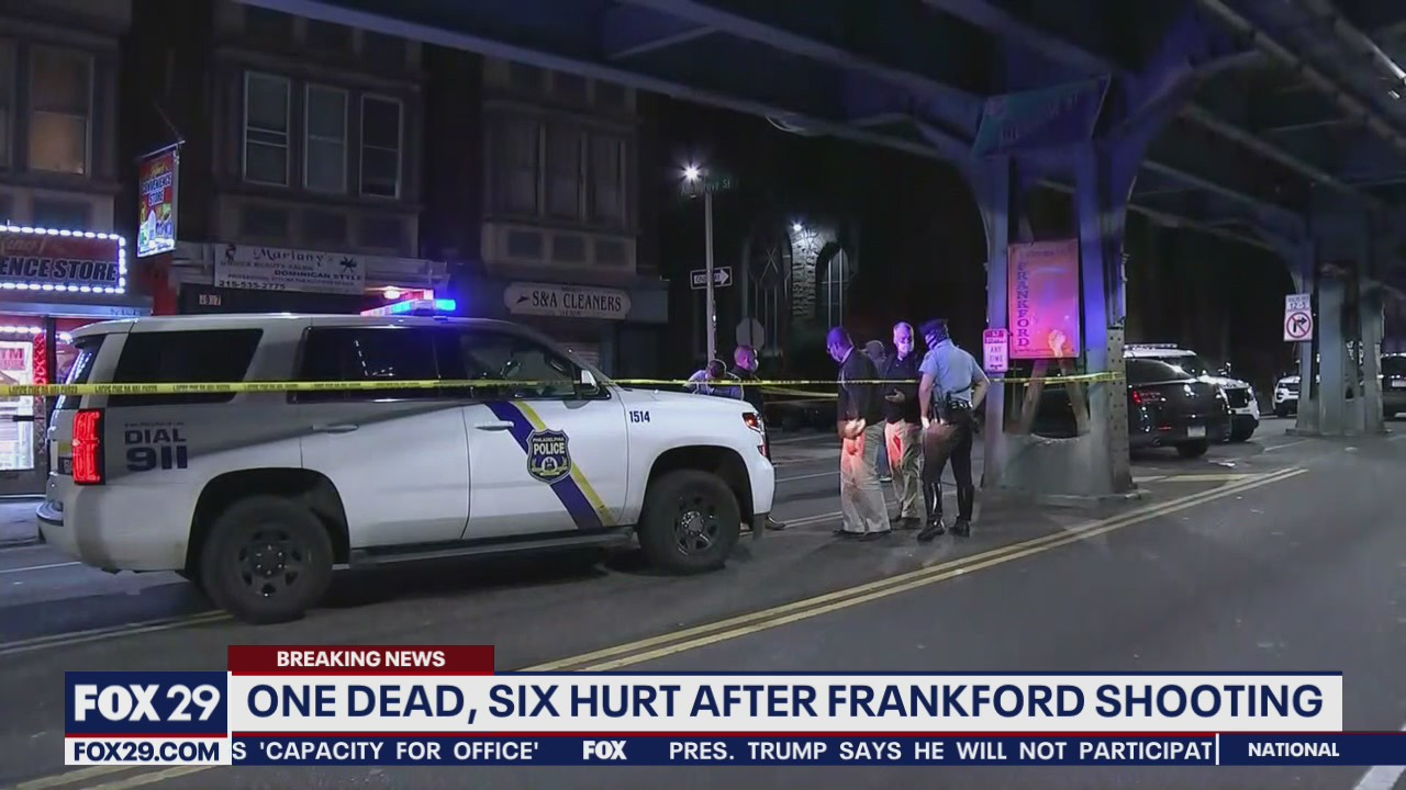 Police: 1 dead, 6 wounded in Frankford shooting | FOX 29 Philadelphia