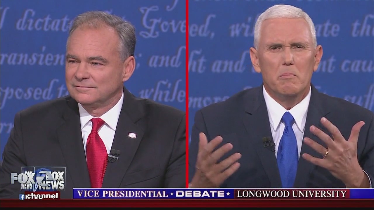 Kaine attacks, Pence fights back in vigorous VP debate
