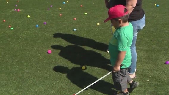 Foundation for Blind Children helps everyone join in on Easter egg hunting fun