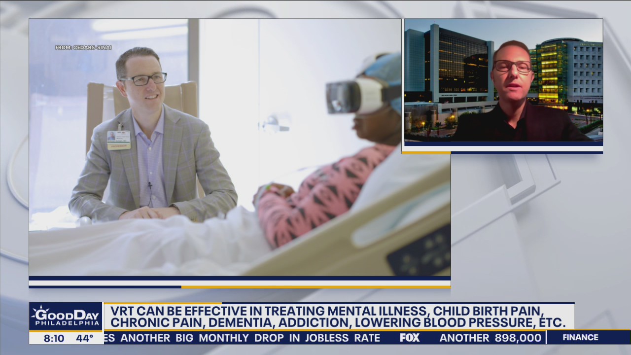 Virtual reality therapy being used to treat medial ailments