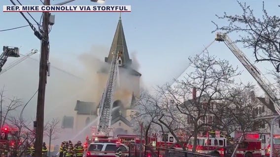 Church burns following Easter service
