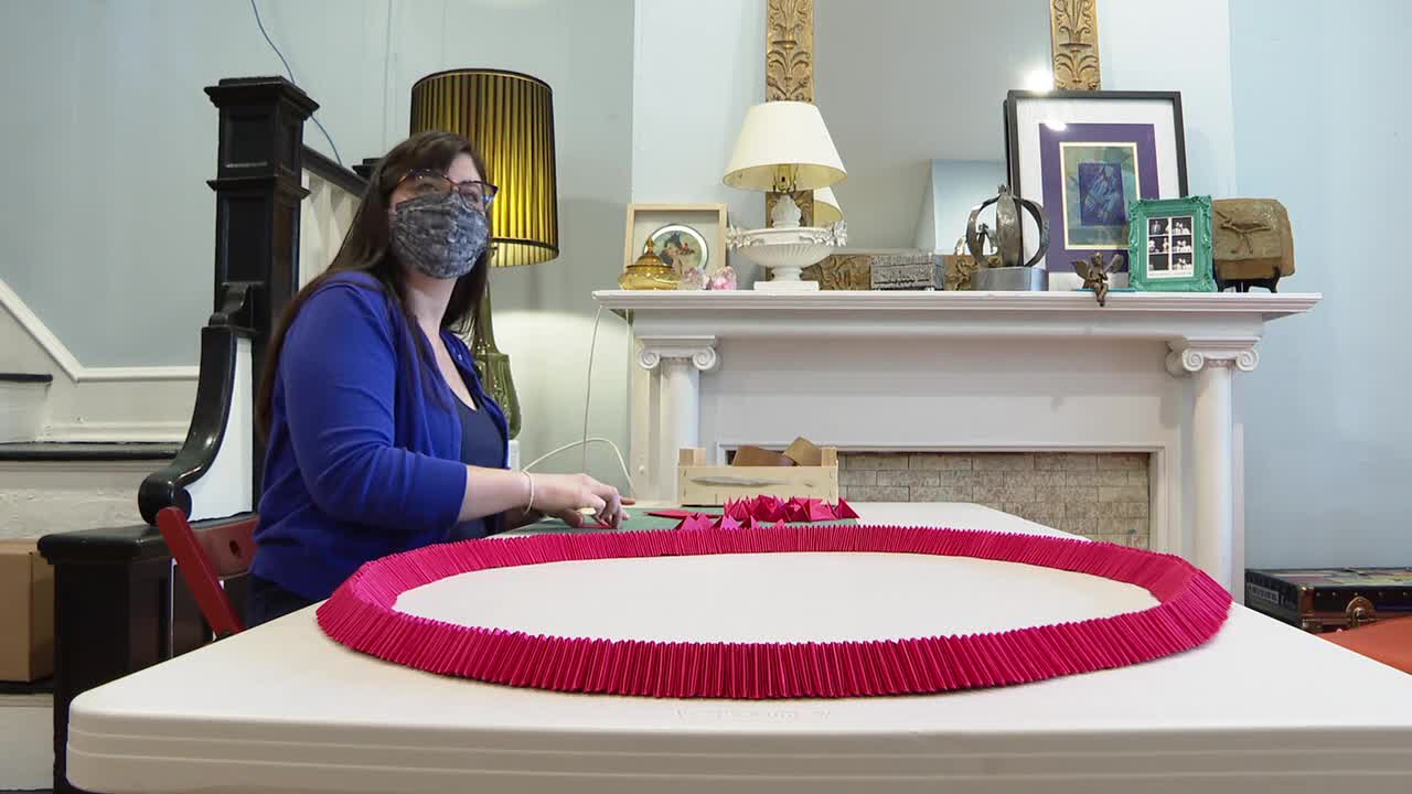 Local artist creates origami to ensure those who died from COVID-19 are remembered