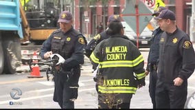 No word on cause of huge structure fire at Oakland, Emeryville border