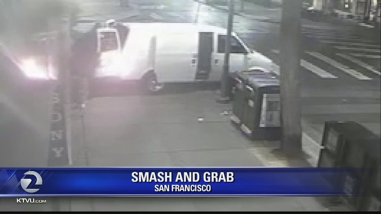 Police release surveillance video of Fisherman's Wharf smash & grab