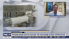 Pfizer says their coronavirus vaccine is 95% effective
