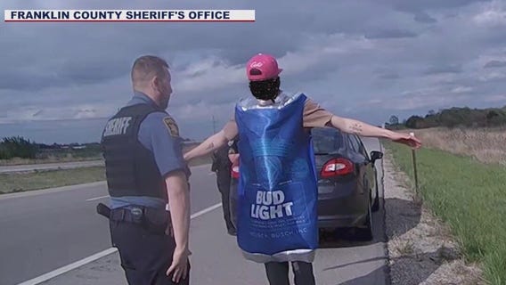 Man in Bud Light costume arrested for DUI