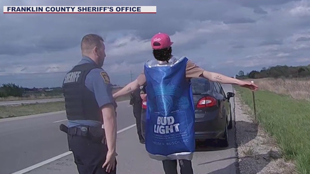Man in Bud Light costume arrested for DUI