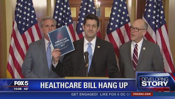 Health care bill to repeal and replace Obamacare delayed