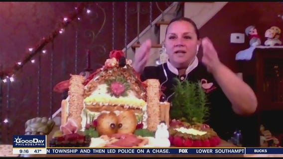 A new twist on gingerbread houses: charcuterie chalets