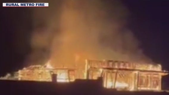 Home under construction goes up in flames