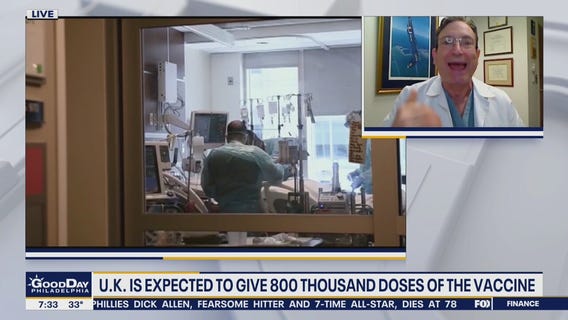 90-year old British woman is first to receive coronavirus vaccine in UK as US cases surge