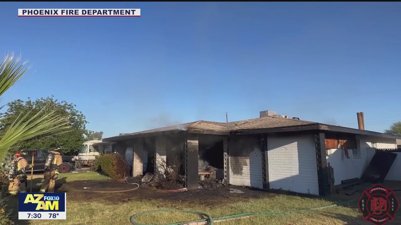 4 displaced after house fire in Phoenix | FOX 10 Phoenix