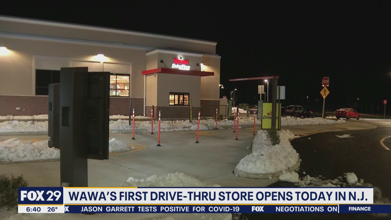 Wawa drive-thru window opening at Burlington County location Friday