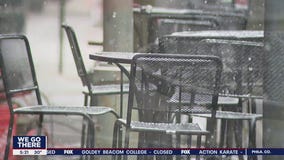 Snow falls in Montgomery County as restaurants continue to endure in the pandemic and weather