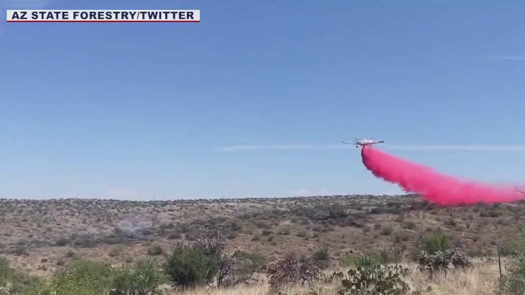 Wildfire burns near Biosphere 2