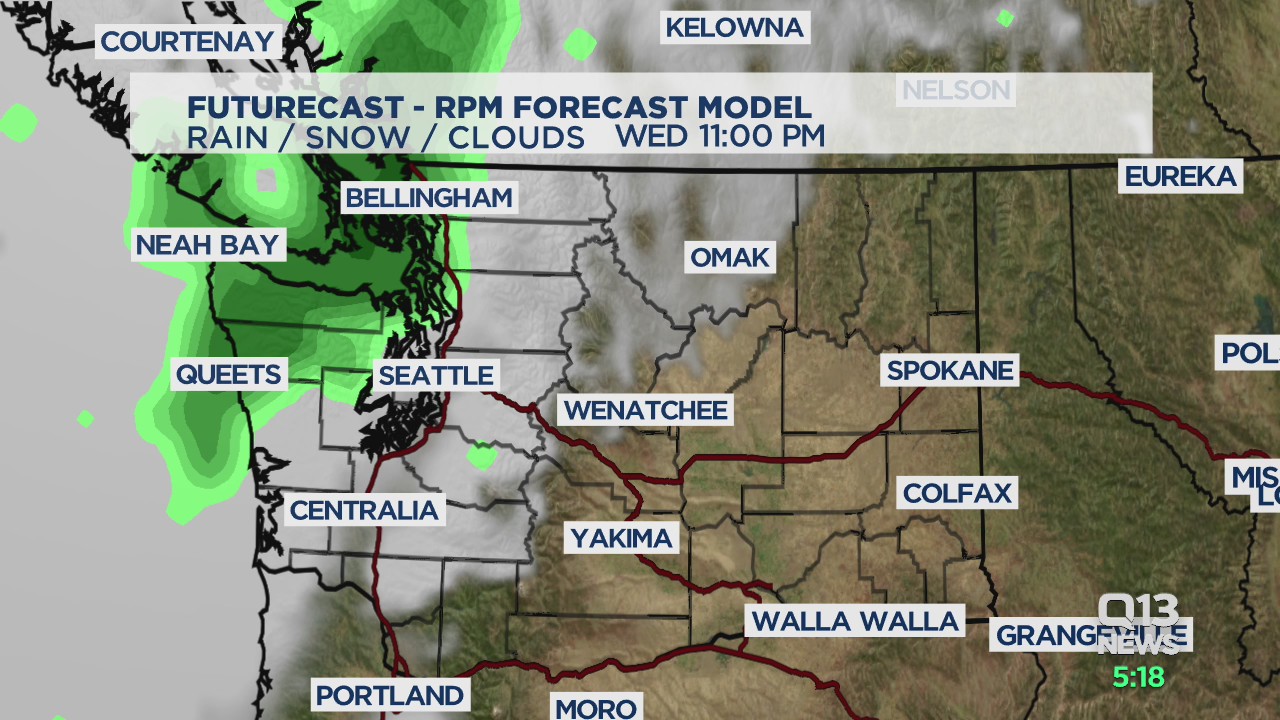 Erin's Tuesday evening weather forecast