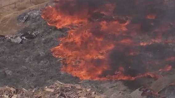 Mesa mulch fire contained, but impacting the air