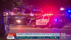 Suspect arrested after officer shot and killed in Bothell