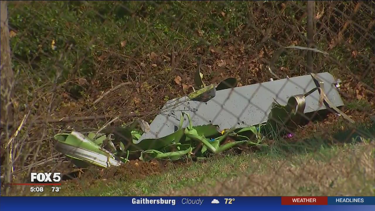 Fighter jet debris lands in Md. neighborhood