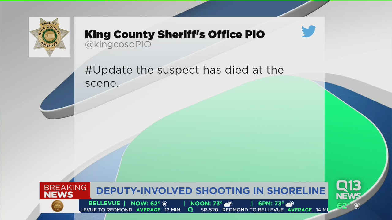 One dead after police shooting in Shoreline