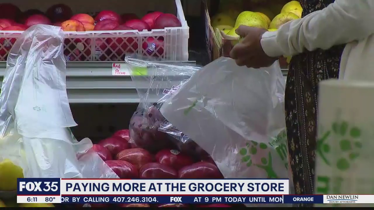 Paying more for groceries