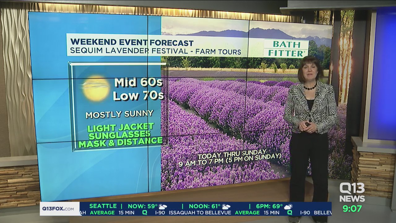 Weekend weather forecast from MJ