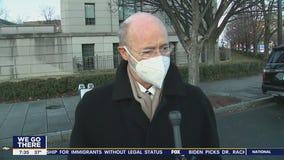 Governor Tom Wolf talks to members of the National Guard