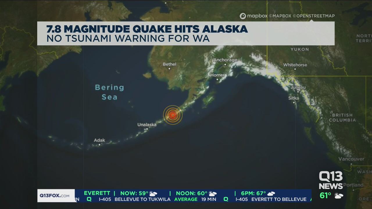Two large quakes strike off Alaska and Canada coasts