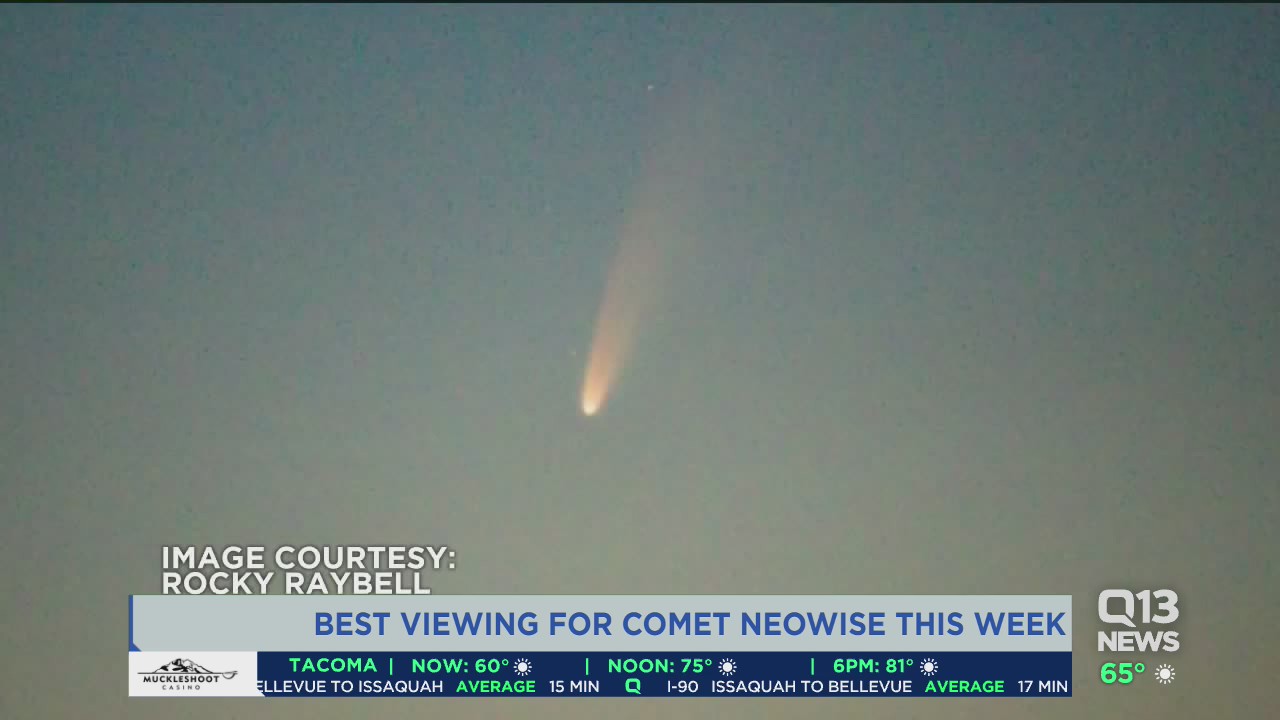 Best viewing of Comet Neowise this week