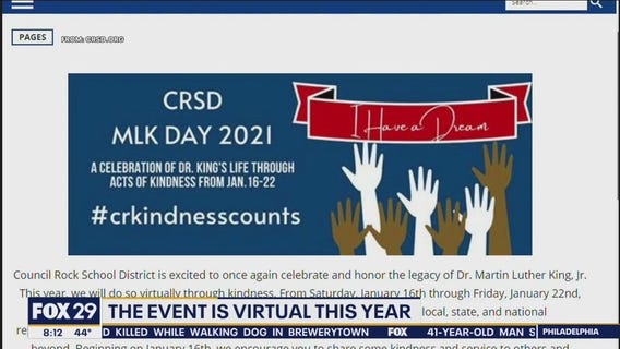 Bucks County school honors MLK Day with acts of kindness