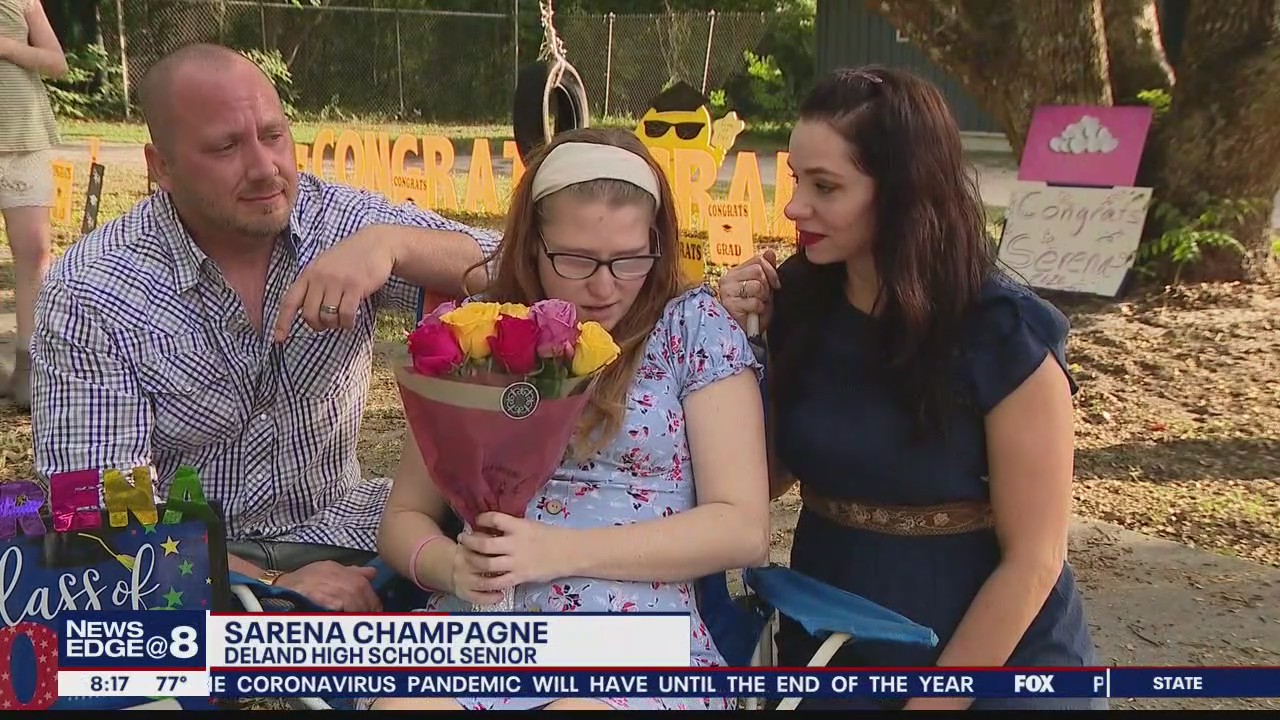 Parade held for terminally ill graduating senior