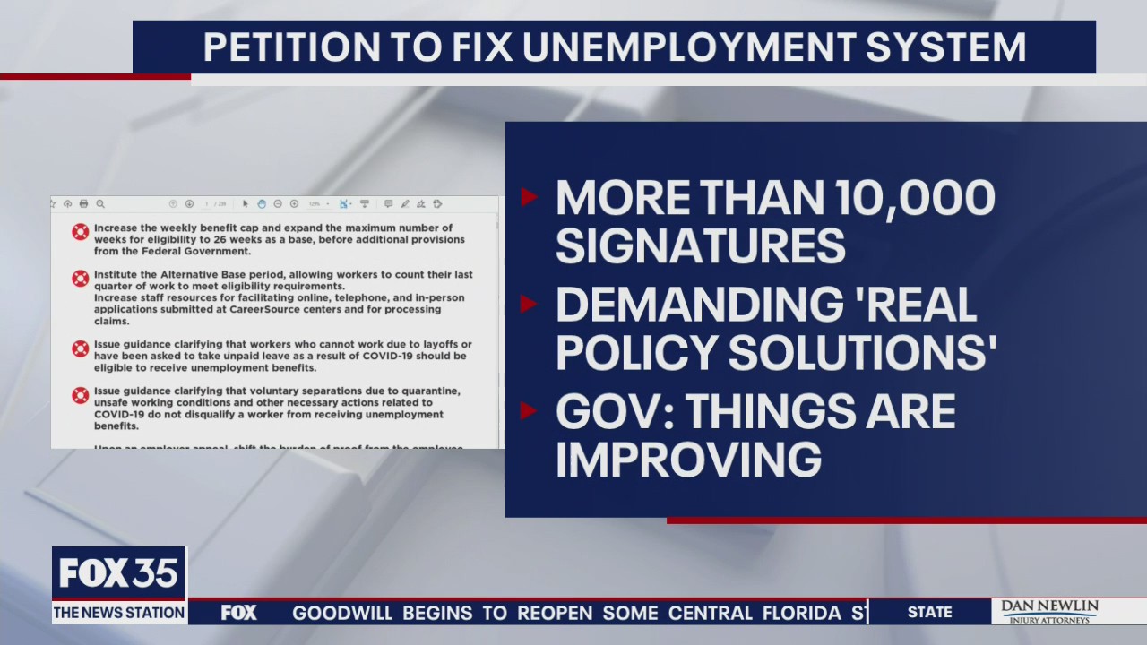 Petition to fix unemployment system