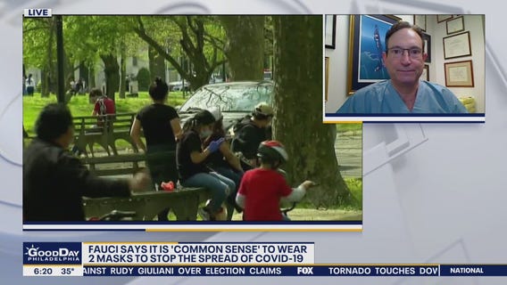 Dr. Fauci recommends 2 masks to stop spread of coronavirus