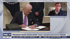 President Biden signs more than a dozen executive orders