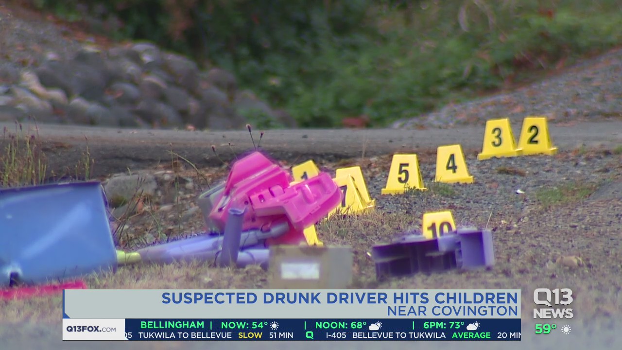 Suspected drunk driver hits children near Covington