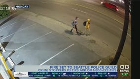 Arsonists target East Precinct and police union building