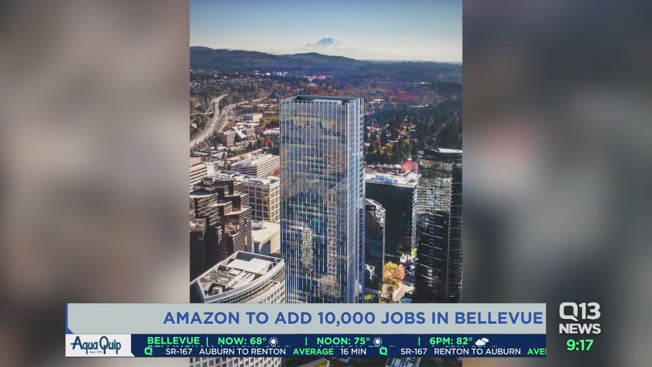 Amazon to add 10,000 more jobs to Bellevue, Washingon