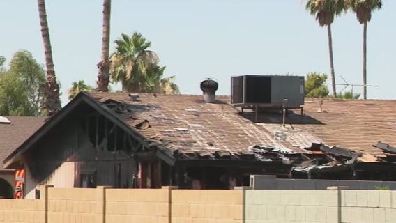 Fire forces 3 people out of their west Phoenix home