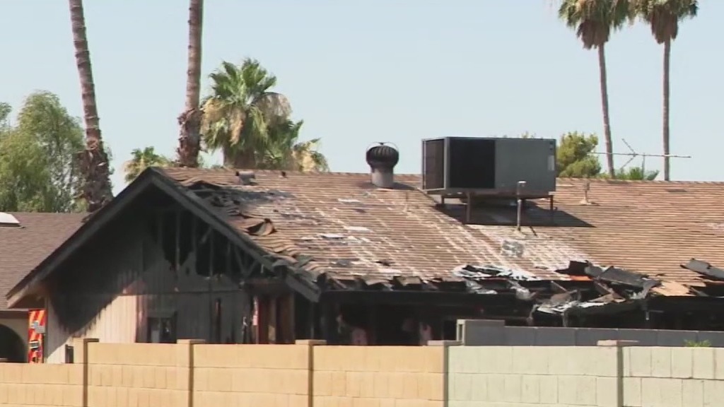Fire forces 3 people out of their west Phoenix home