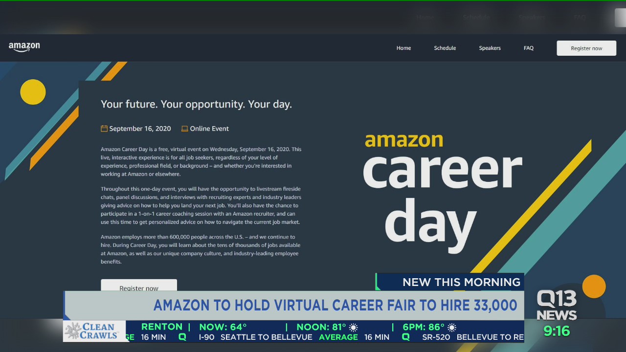 Amazon to hold virtual career fair