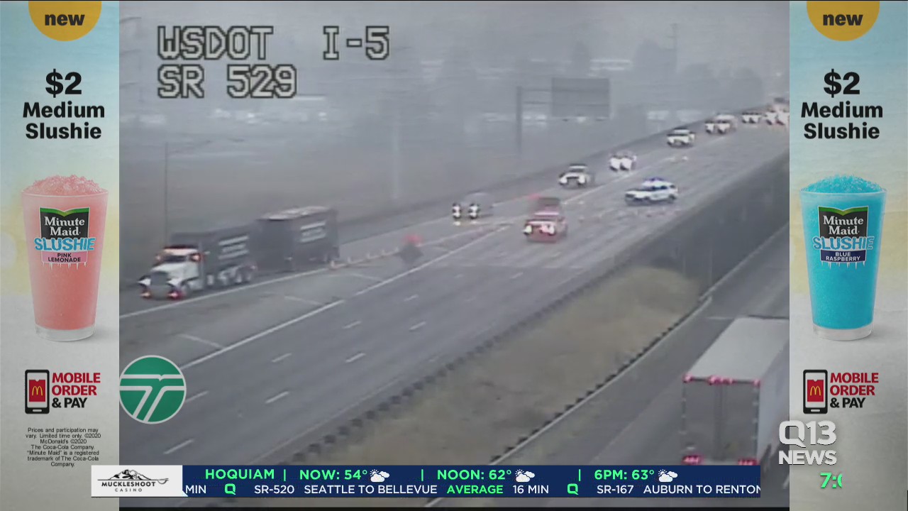 Fatal crash on I-5 in North Everett