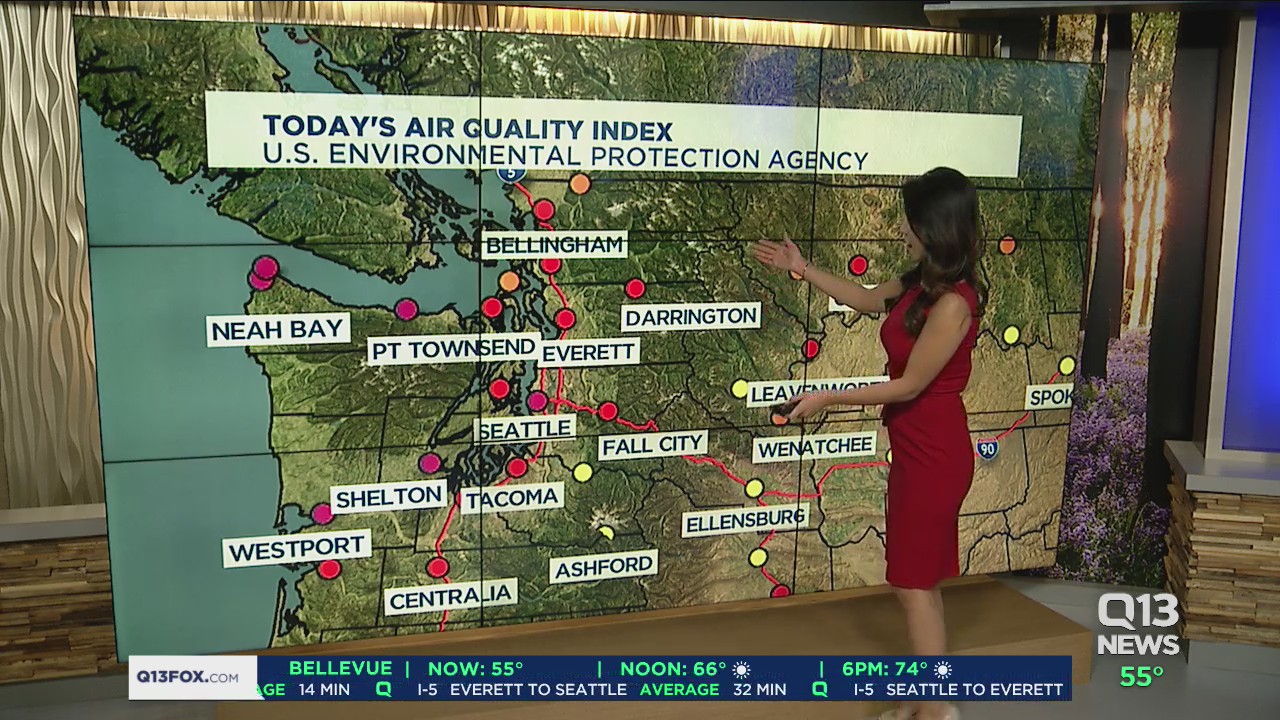 Poor air quality Saturday due to wildfire smoke